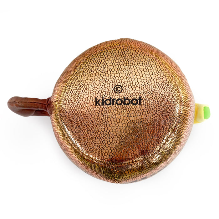 Kidrobot Happy Hour Max the Moscow Mule plush toy with a soft, huggable plush design featuring Max dressed as a Moscow Mule cocktail.
