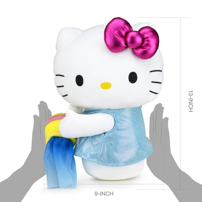 Sanrio Kidrobot Hello Kitty Zodiac Aquarius medium plush toy featuring a soft plush design and detailed Aquarius zodiac details.