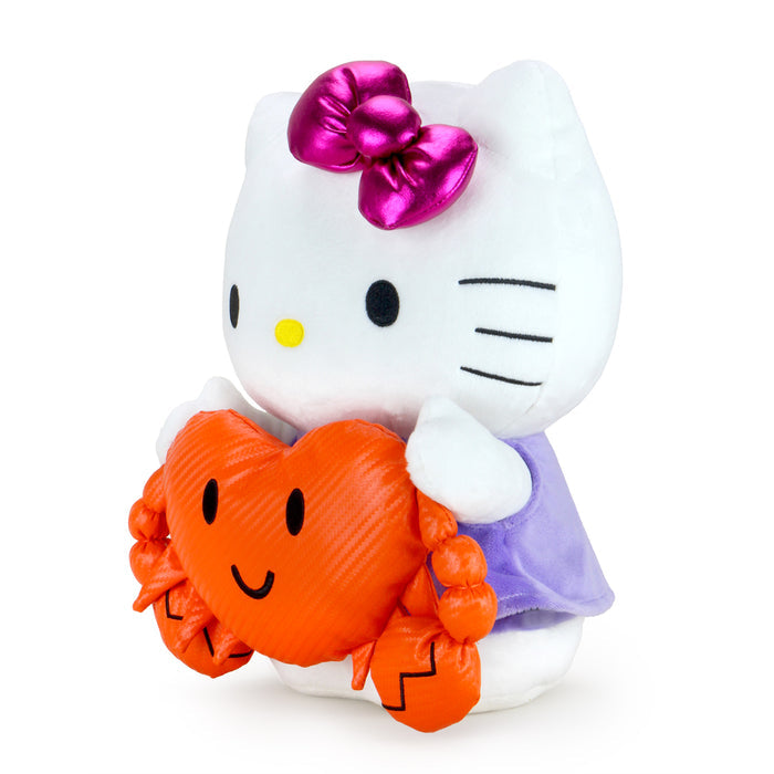 Sanrio Kidrobot Hello Kitty Zodiac plush in Cancer edition, medium-sized soft plush toy featuring Hello Kitty with Cancer zodiac symbols.