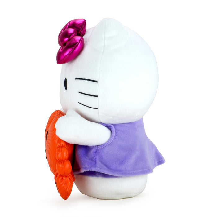 Sanrio Kidrobot Hello Kitty Zodiac plush in Cancer edition, soft medium plush toy with detailed Cancer zodiac design.