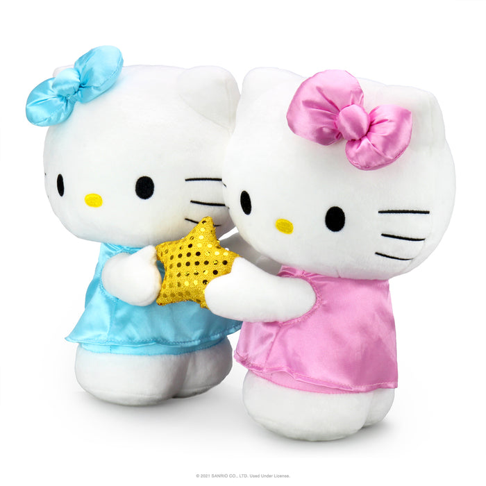 Kidrobot Hello Kitty Zodiac Medium Plush Gemini Edition by Sanrio, featuring a soft plush character with Gemini zodiac details.
