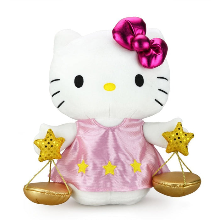 Sanrio Kidrobot Hello Kitty Zodiac Libra plush, medium size with cute Libra-themed design and soft fabric.