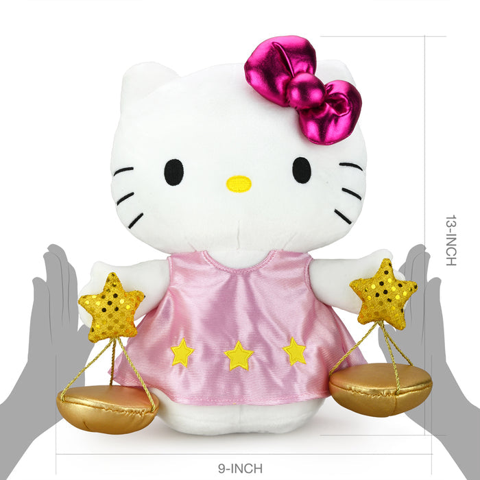 Sanrio Kidrobot Hello Kitty Zodiac Medium Plush Libra Edition featuring a plush toy with Libra-themed design and Hello Kitty details.