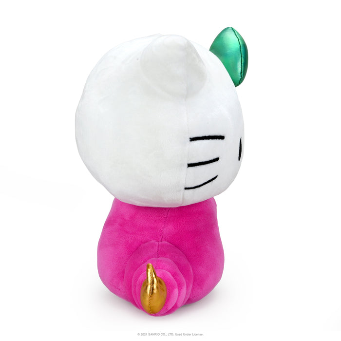 Sanrio Kidrobot Hello Kitty Scorpio Zodiac plush, medium-sized soft toy featuring Hello Kitty dressed as Scorpio symbol.