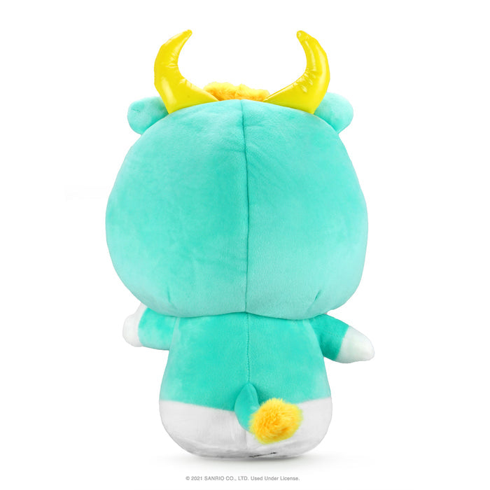 Sanrio Kidrobot Hello Kitty Zodiac Taurus plush toy, medium size, soft and cuddly with Taurus-themed design and details.