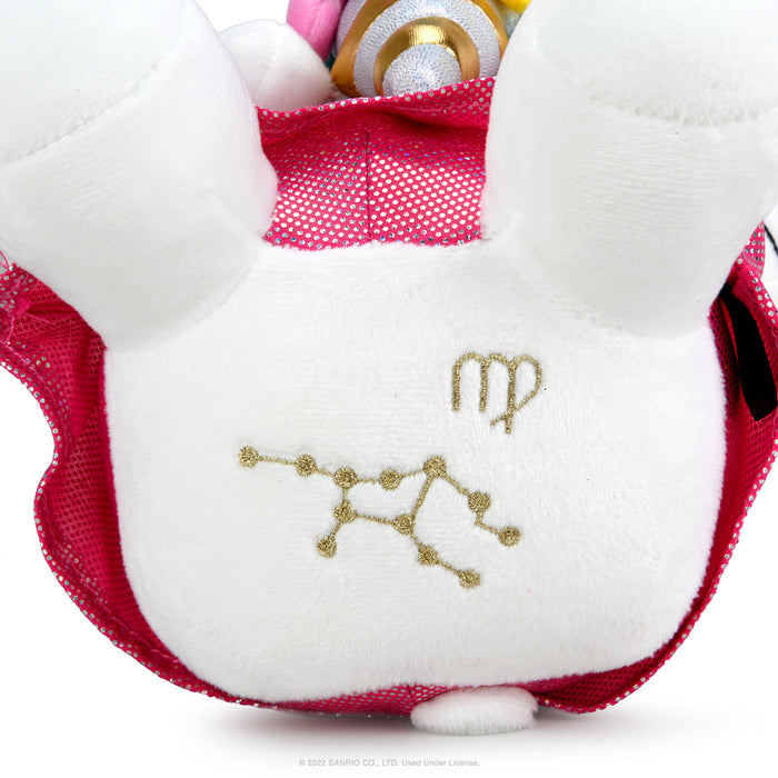 Sanrio Kidrobot Hello Kitty Virgo Zodiac medium plush toy, soft and cuddly with detailed Virgo-themed design.