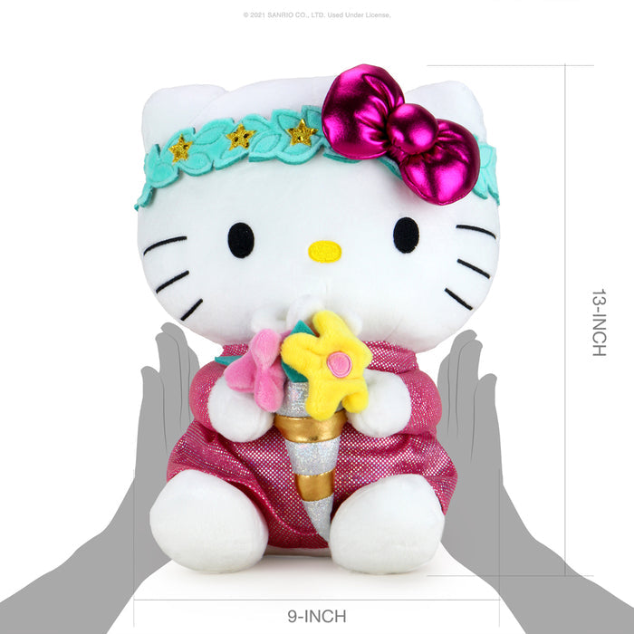 Sanrio Kidrobot Hello Kitty Zodiac Virgo plush, medium-sized soft toy featuring Hello Kitty in Virgo-themed design.