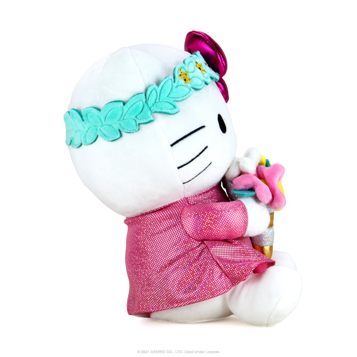 Sanrio Kidrobot Hello Kitty Zodiac Medium Plush in Virgo edition, soft plush toy featuring Hello Kitty with Virgo zodiac details.