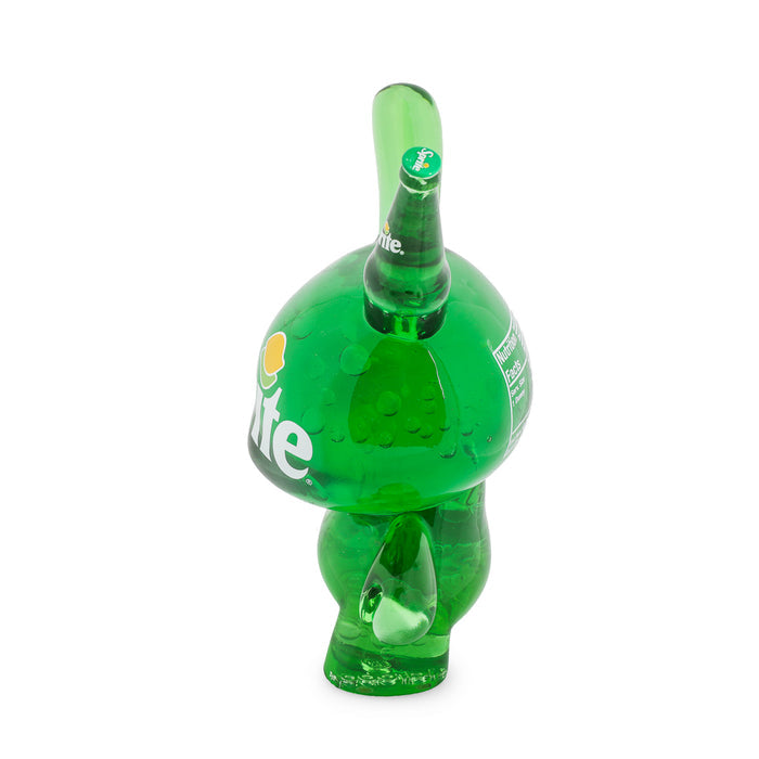 Limited edition 8-inch Kidrobot Coca-Cola Sprite resin Dunny art figure, featuring detailed design and vibrant colors.