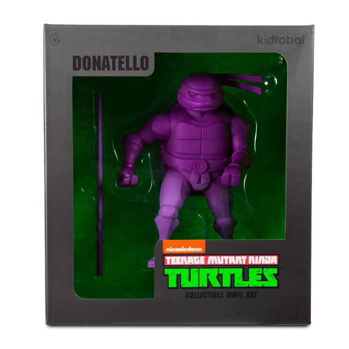 Teenage Mutant Ninja Turtles Kidrobot Donatello 8-inch medium art vinyl figure showing detailed paint and sculpting.