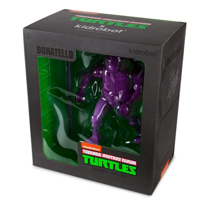 Kidrobot x Teenage Mutant Ninja Turtles Donatello 8-inch medium art figure, detailed vinyl collectible of the ninja turtle character.