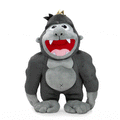 Kidrobot King Kong HugMe vibrating plush toy with soft, cuddly fabric and animated Kong face for comforting play and huggable fun.