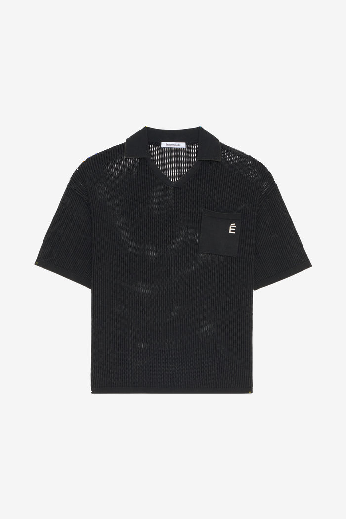 KNIT POLO SLEEVELESS WASH