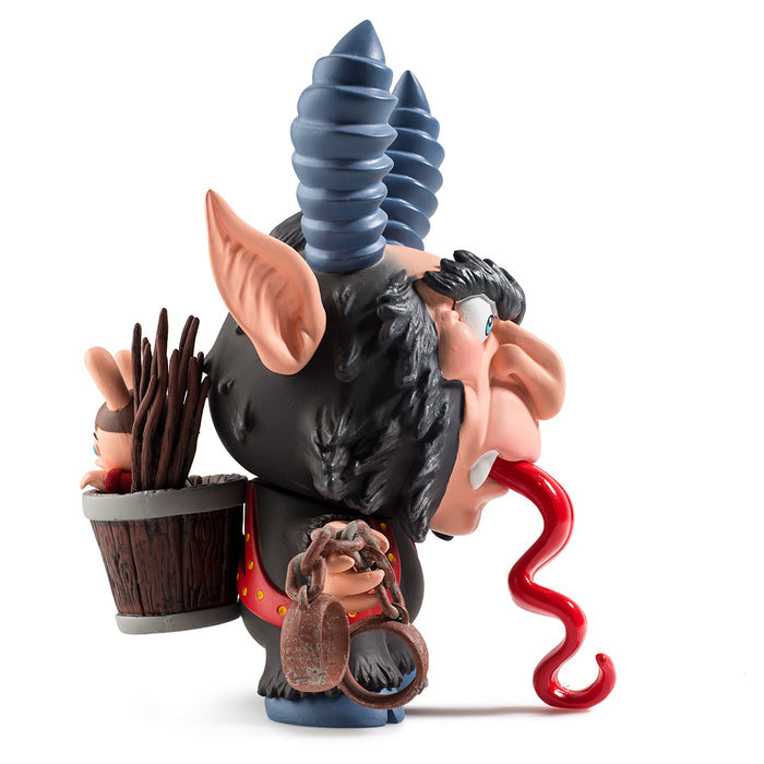5-inch KRAMPUS Dunny art figure by Scott Tolleson featuring detailed design and unique holiday-themed character.