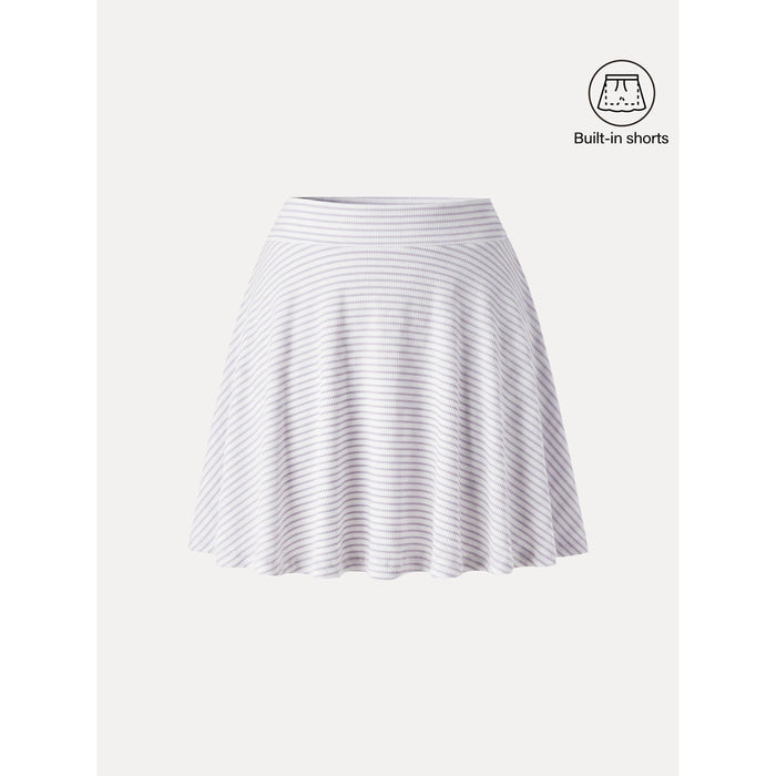 Skirts / White/Purple Stripe