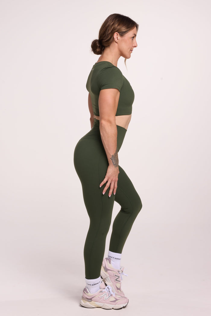 Liberate Tights - Forest Green
