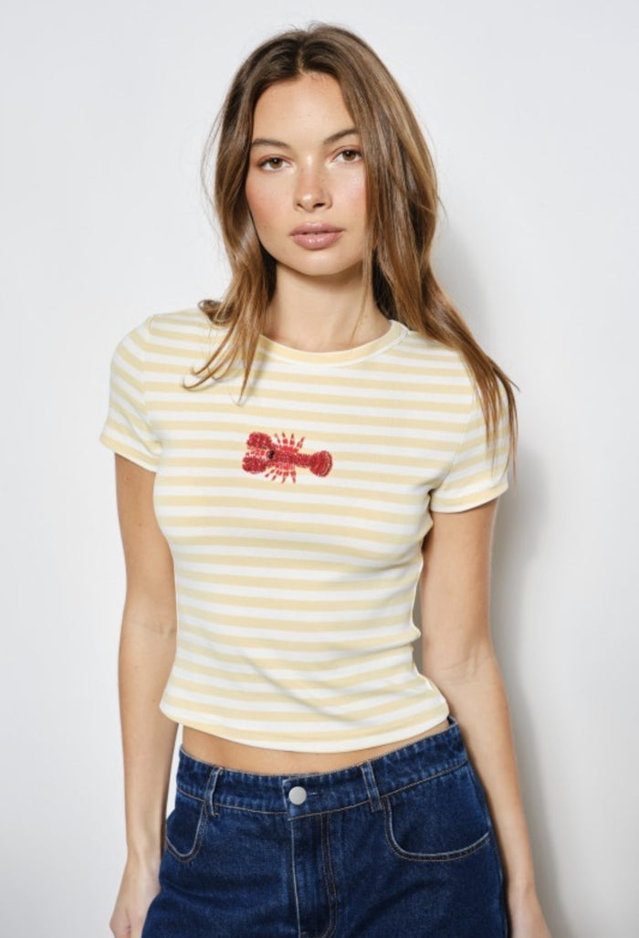 Lobster Beaded Tee