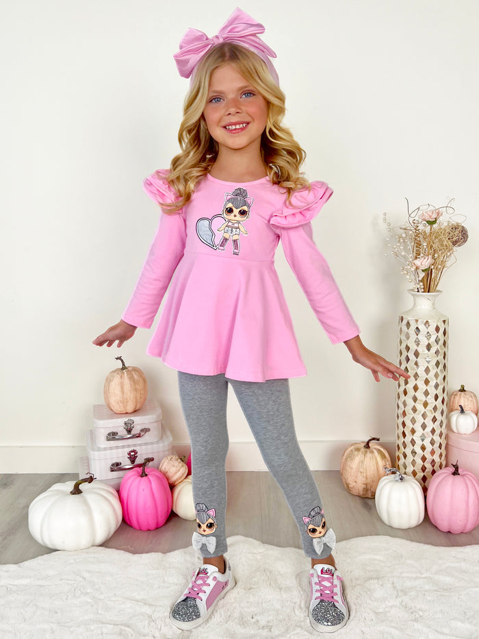 L.O.L. SURPRISE! Kitty Queen Legging Set Mia Belle Girls