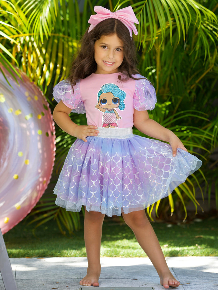L.O.L. SURPRISE! Splash Queen Mermaid Tutu Skirt Set Mia Belle Girls