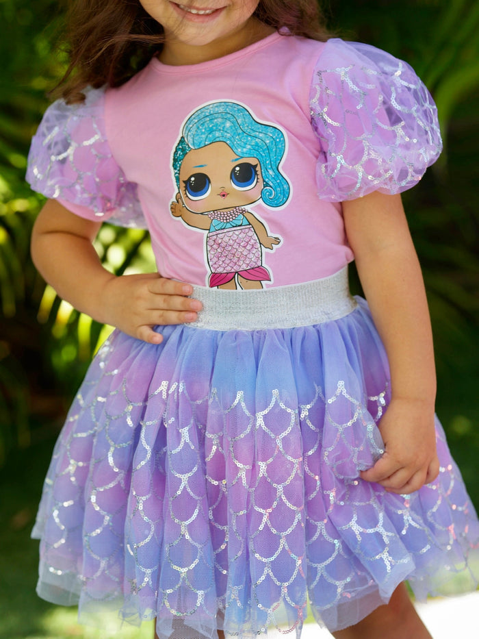 L.O.L. SURPRISE! Splash Queen Mermaid Tutu Skirt Set Mia Belle Girls