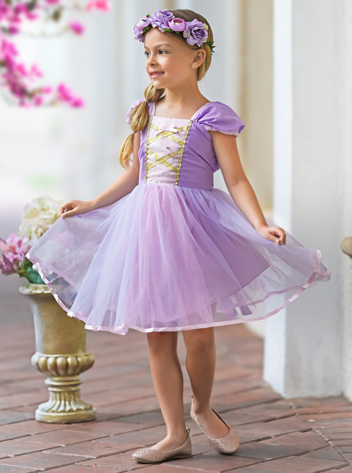 Mia Belle Girls Princess Inspired Dress | Princess Dress Up