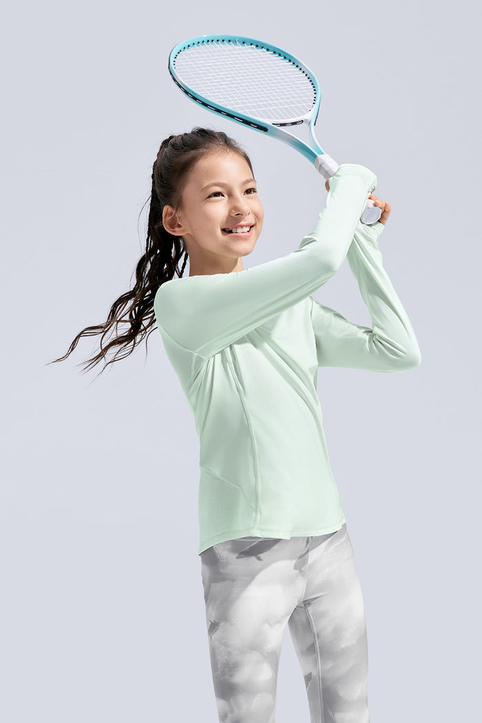 Long Sleeve Sport Tee **Blue Glass**