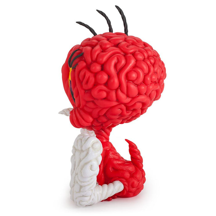 Looney Tunes Tweety Bird 8-inch art figure by Mark Dean Veca, red vinyl sculpture showcasing Tweety's playful design.