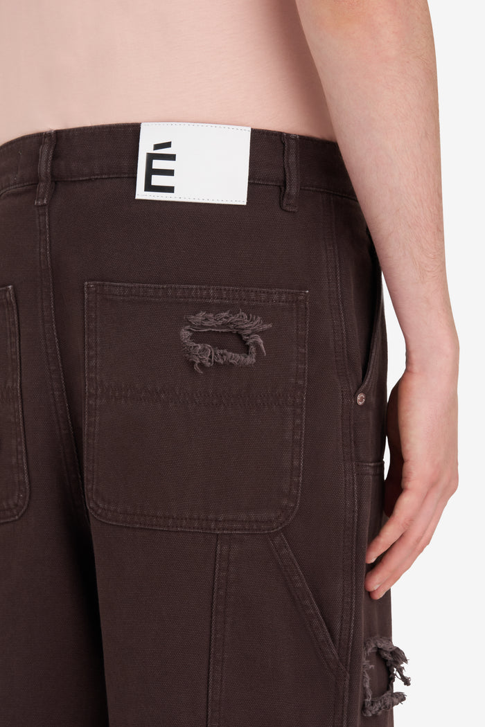 ETUDES STUDIO LOOSE CARPENTER PANT DARK BROWN 5