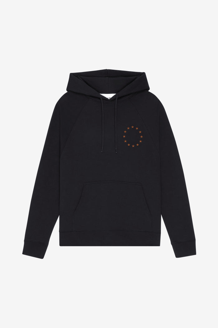 ETUDES STUDIO LOOSE HOODIE EUROPA BLACK 1