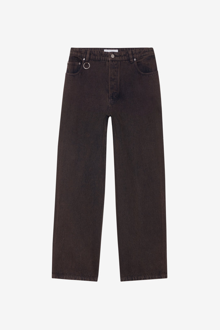 ETUDES STUDIO LOOSE JEANS PANT DARK BROWN 1