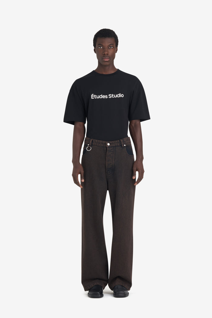 ETUDES STUDIO LOOSE JEANS PANT DARK BROWN 3