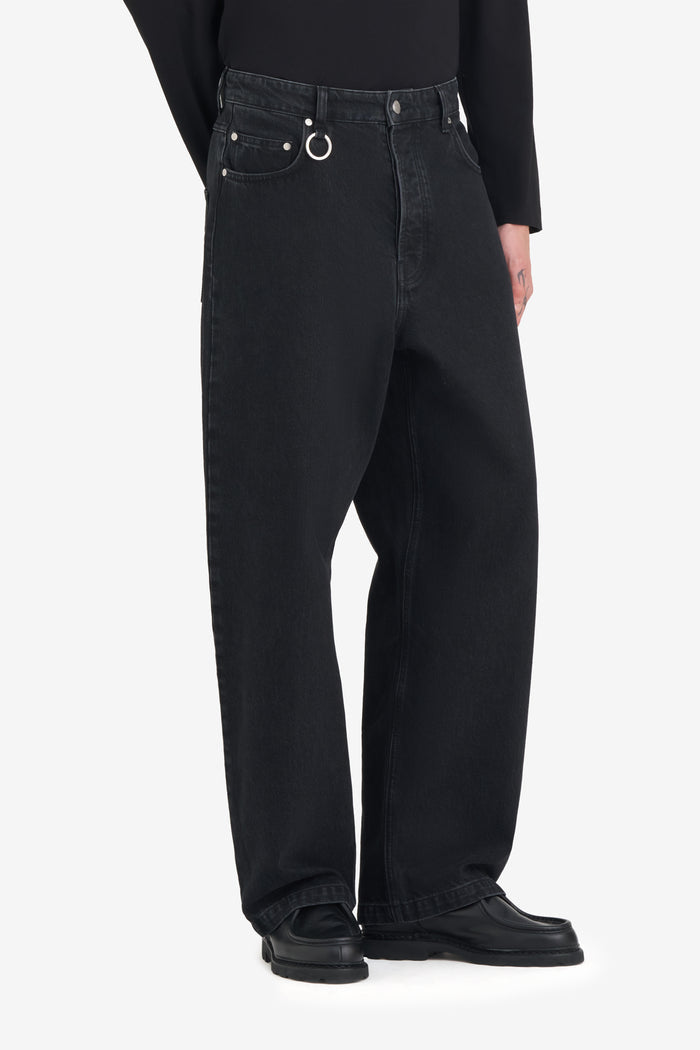 ETUDES STUDIO LOOSE JEANS PANT BLACK 2