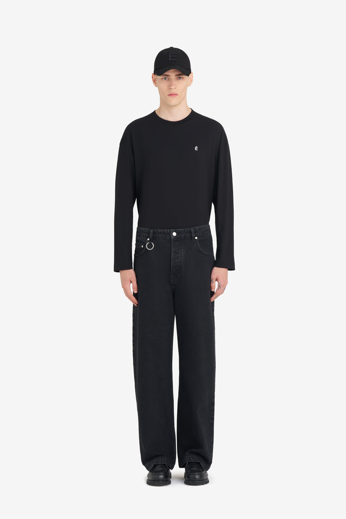 ETUDES STUDIO LOOSE JEANS PANT BLACK 3