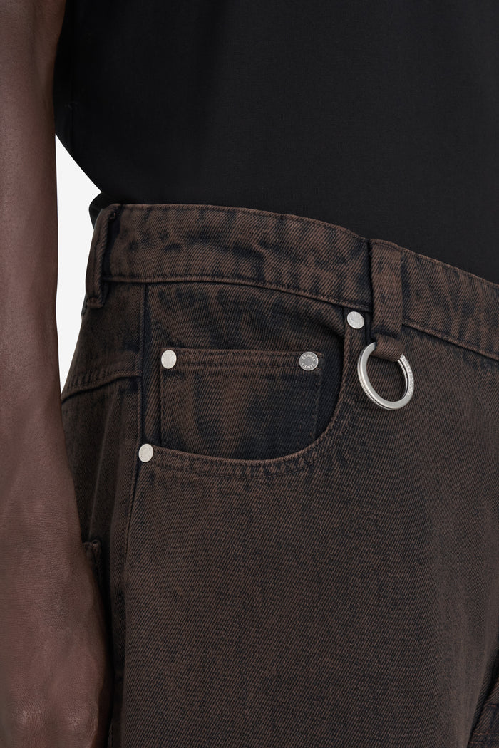 ETUDES STUDIO LOOSE JEANS PANT DARK BROWN 5