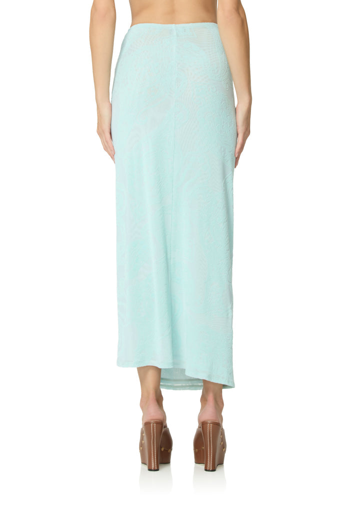 Lorli Velvet Skirt - Bluebell Paisley