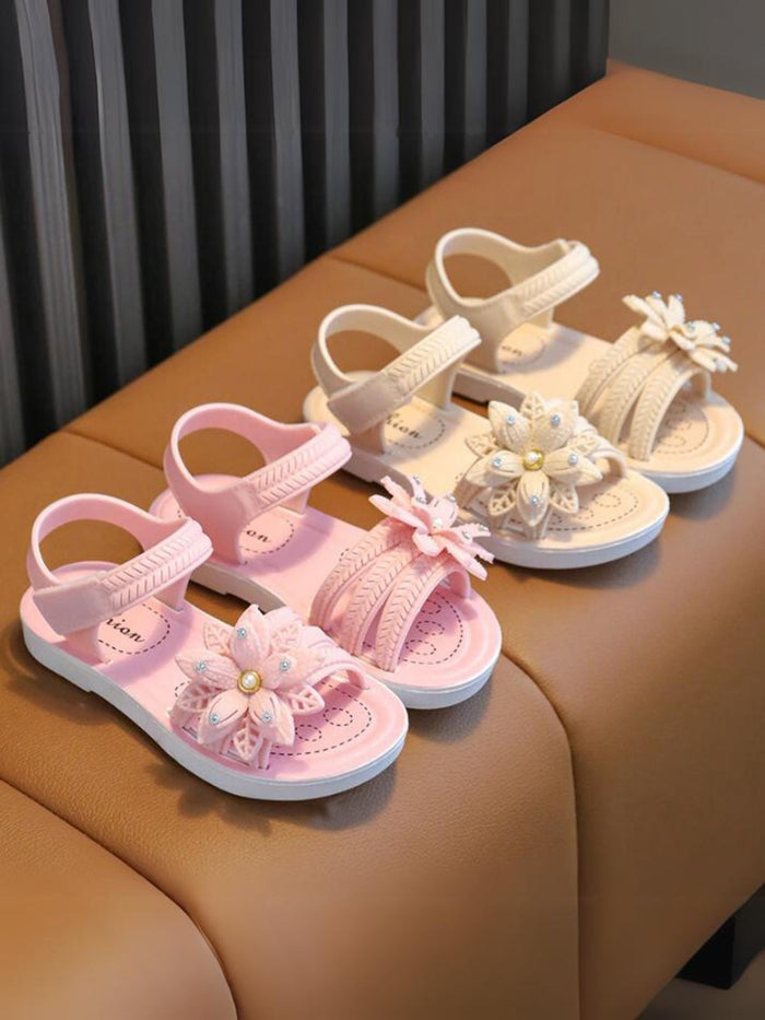 Lovely Girls' Flower Design Sandals By Liv and Mia Mia Belle Girls