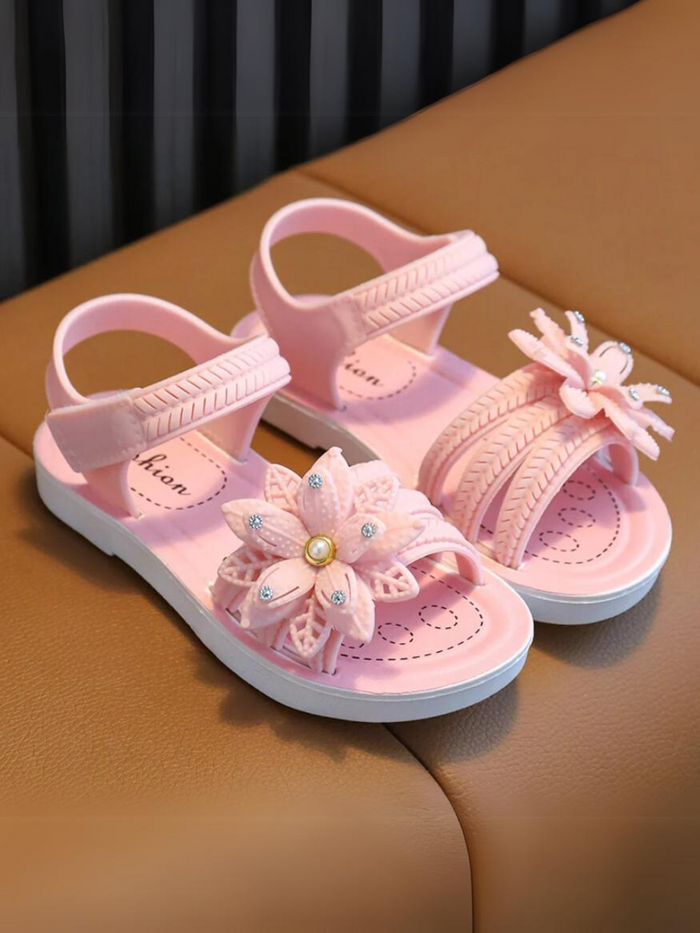 Lovely Girls' Flower Design Sandals By Liv and Mia Mia Belle Girls