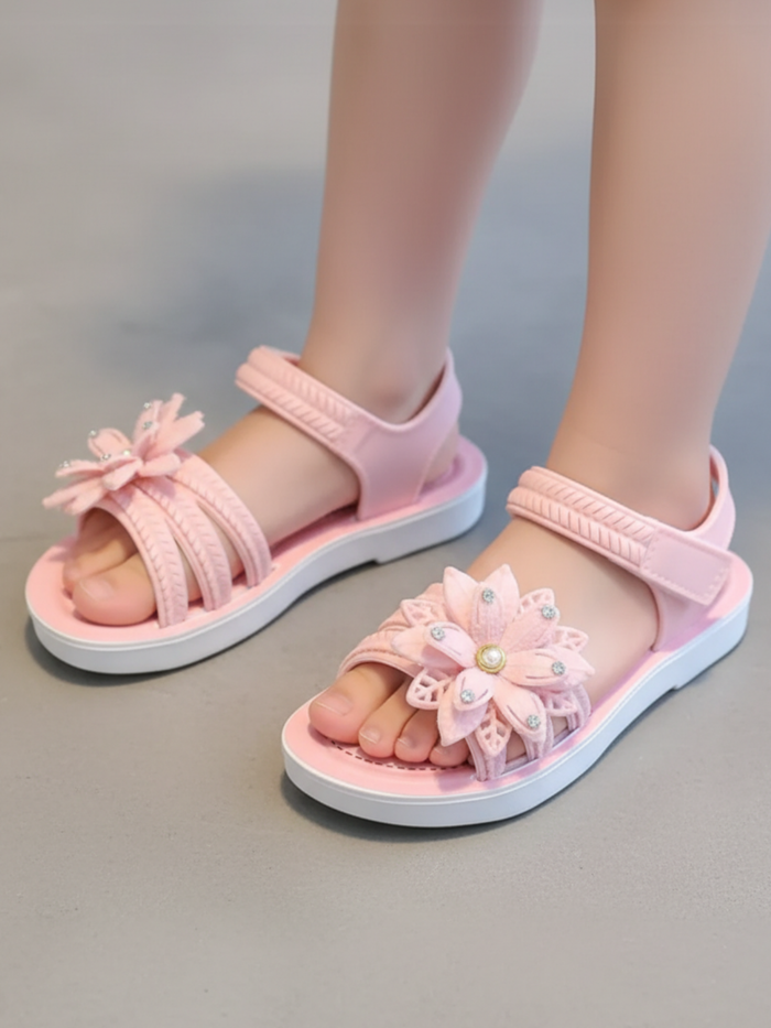 Lovely Girls' Flower Design Sandals By Liv and Mia Mia Belle Girls