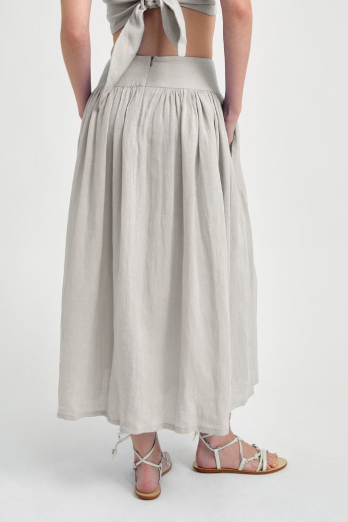 Eliza Faulkner Designs Inc. Skirts Lucille Skirt in Natural Linen