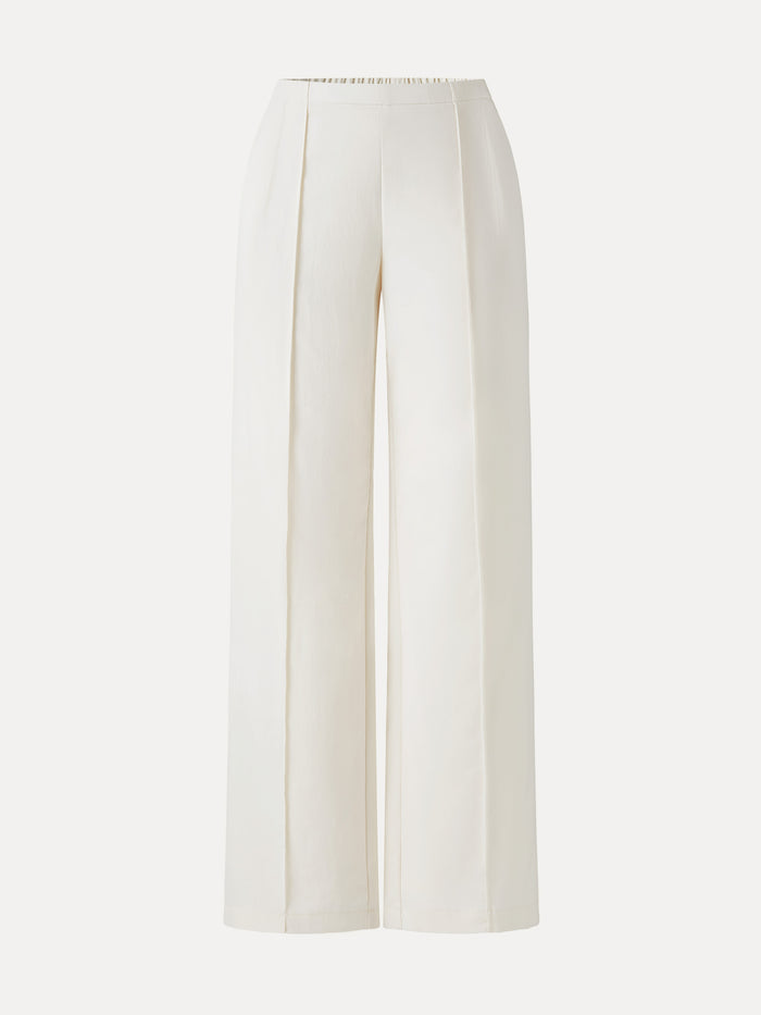 OGLmove Lyocell-Linen Pintuck Wide Leg Vacay Pant