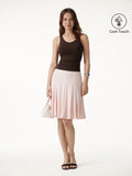 OGLmove Lyocell Mermaid Hem Knee-Length Skirt Peach Dust Pink XS