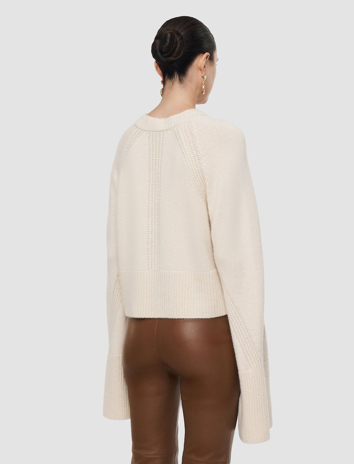 White Maple Pure Cashmere Jumper - Joseph