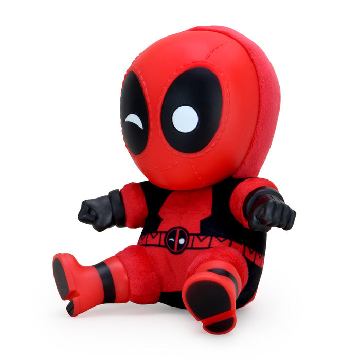 Marvel Deadpool Roto Phunny plush by Kidrobot featuring a soft, detailed Deadpool character plush toy from the Marvel collection.