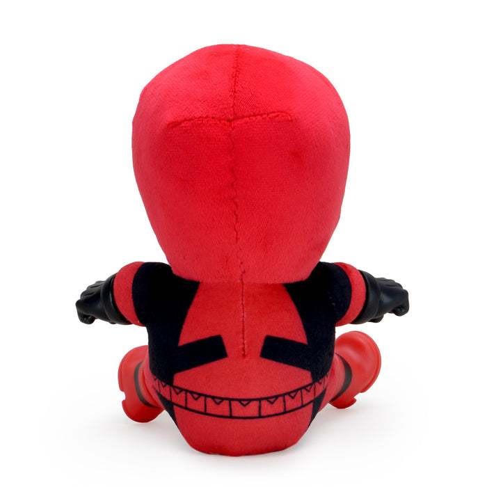 Marvel Deadpool Roto Phunny plush by Kidrobot, soft and cuddly Deadpool character toy with detailed costume features.
