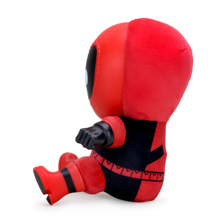 Marvel Deadpool Roto Phunny plush by Kidrobot, soft and huggable Deadpool character plush toy featuring vibrant design.