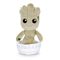 Marvel Baby Groot plush from Guardians of the Galaxy, 8-inch potted Phunny plush toy with soft fabric and detailed Groot design.