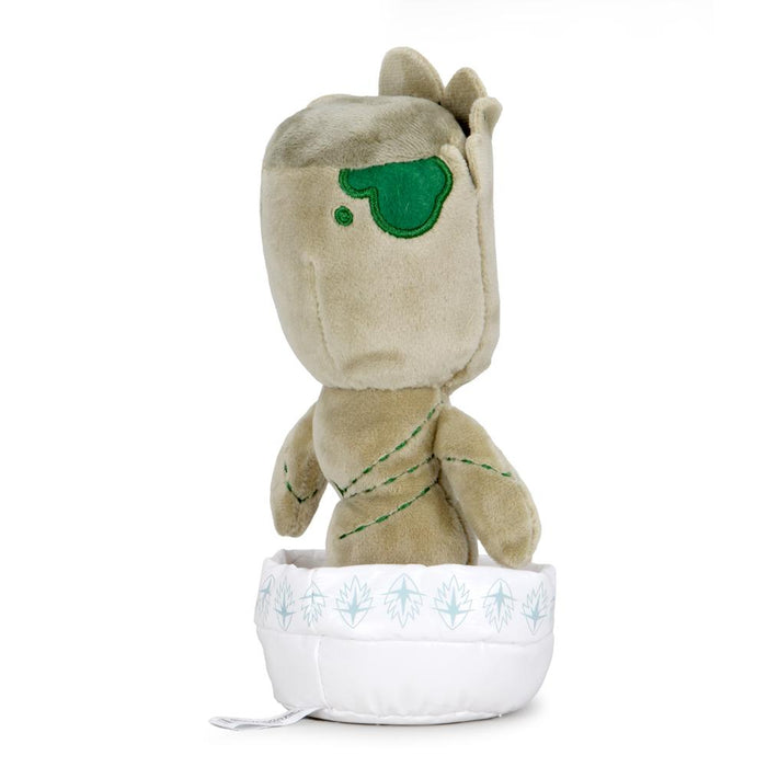 Marvel Baby Groot plush in a potted plant design, 8-inch Phunny plush from Guardians of the Galaxy featuring soft fabric and detailed features.