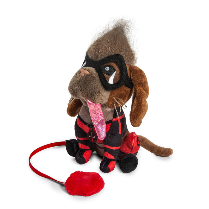 Marvel Deadpool and Wolverine Dogpool plush shoulder Phunny toy featuring soft fabric and detailed character design.