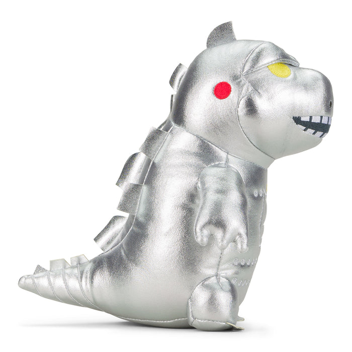 MechaGodzilla Phunny Plush by Kidrobot showing a detailed, soft plush toy of MechaGodzilla from the Godzilla brand.