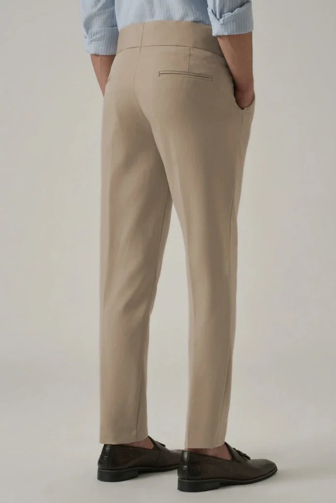 Pleated Formal Gurkha Trouser for Men-Back